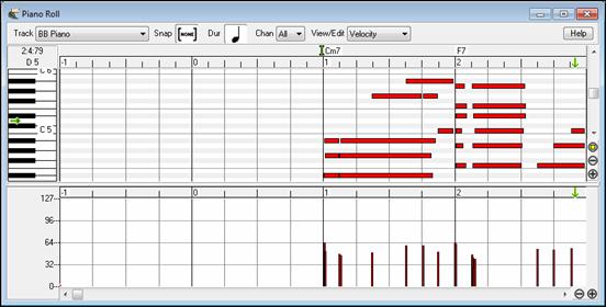 Piano Roll window